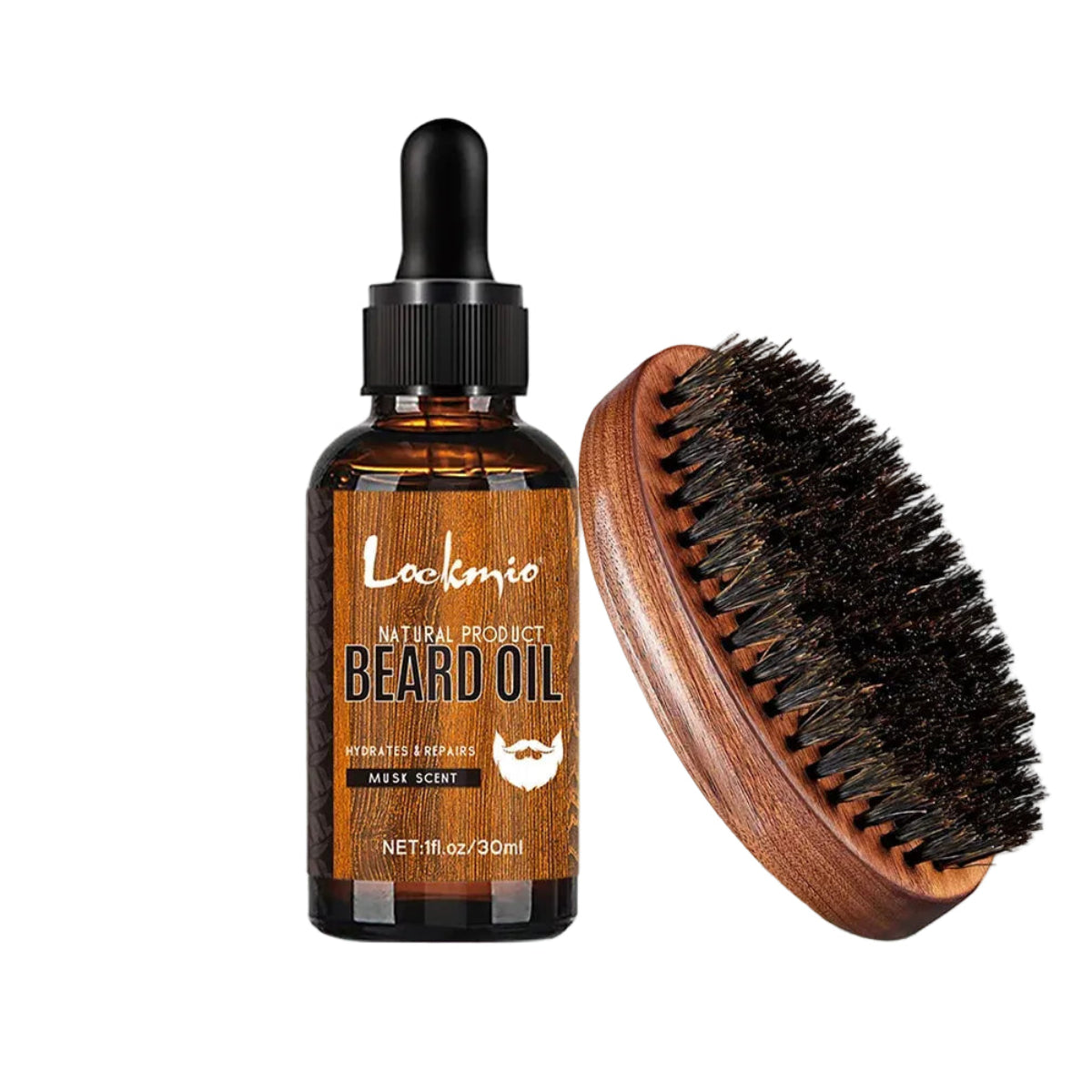 Men Beard Oil and Brush