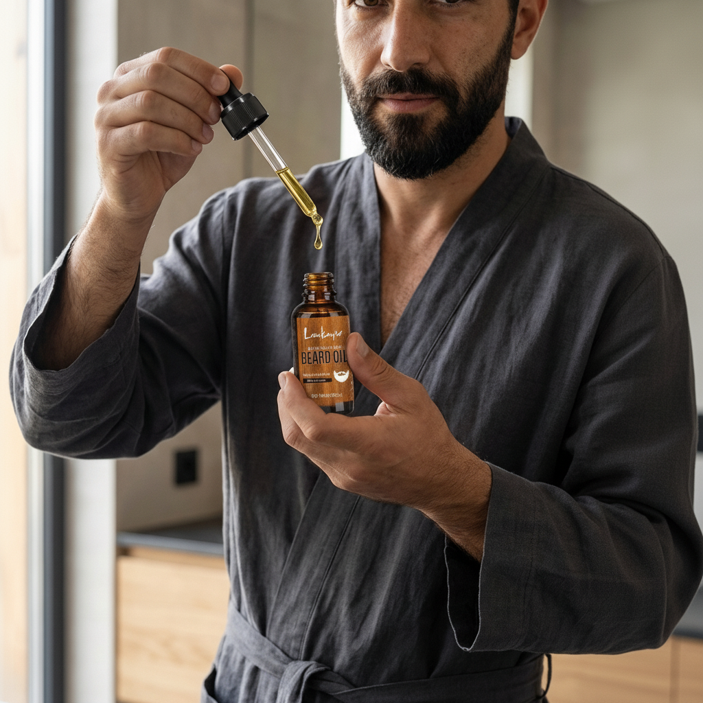 Men Beard Oil and Brush