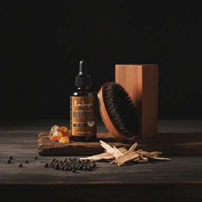Men Beard Oil and Brush
