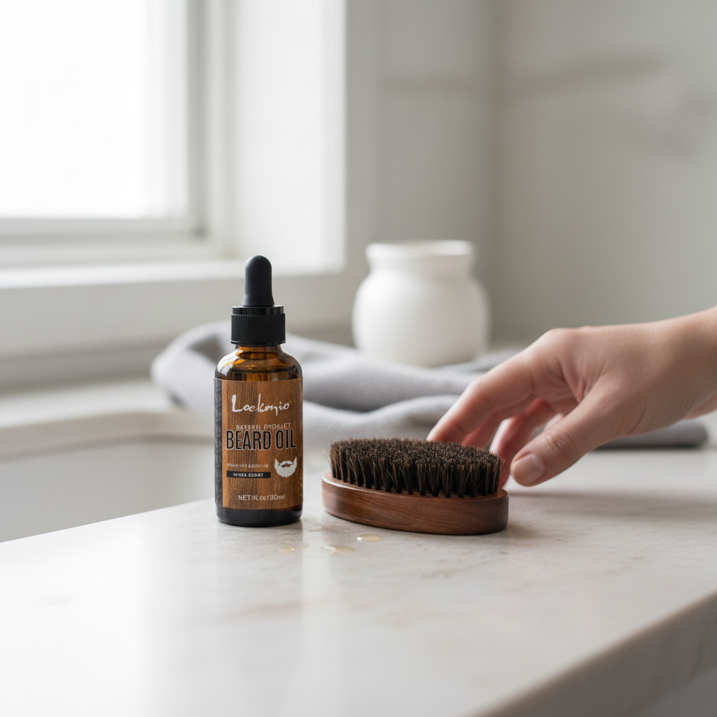 Men Beard Oil and Brush