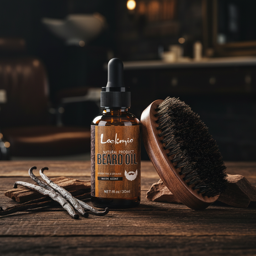Men Beard Oil and Brush
